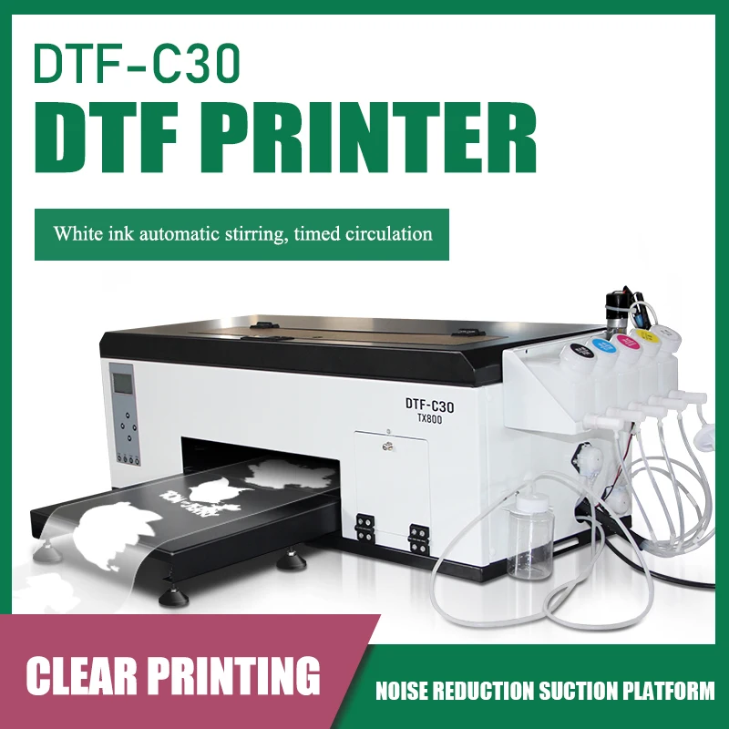 a3 dtf printer with shaker and dryer industrial dtf printer with 2 heads