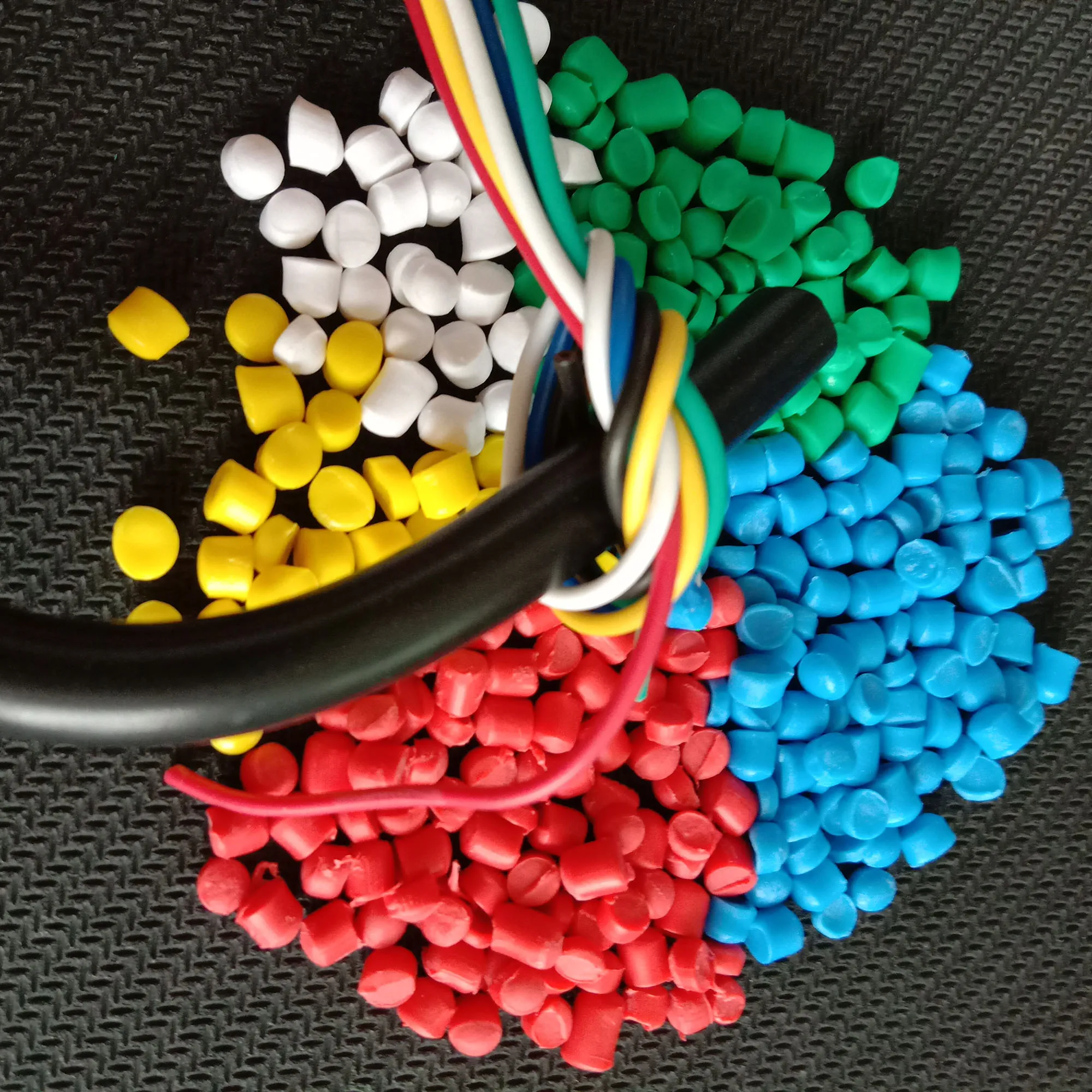 Hot sale color plastic particles pvc raw material for Injection molding