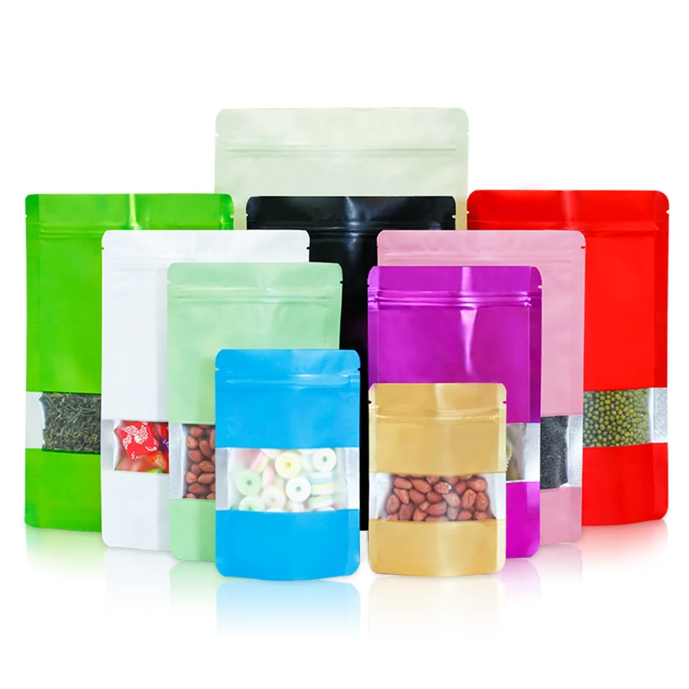 New Digital Printing Custom Aluminum Foil Resealable Stand Up Smell Proof Zipper Mylar Packaging Pouch Bags For Food Storage