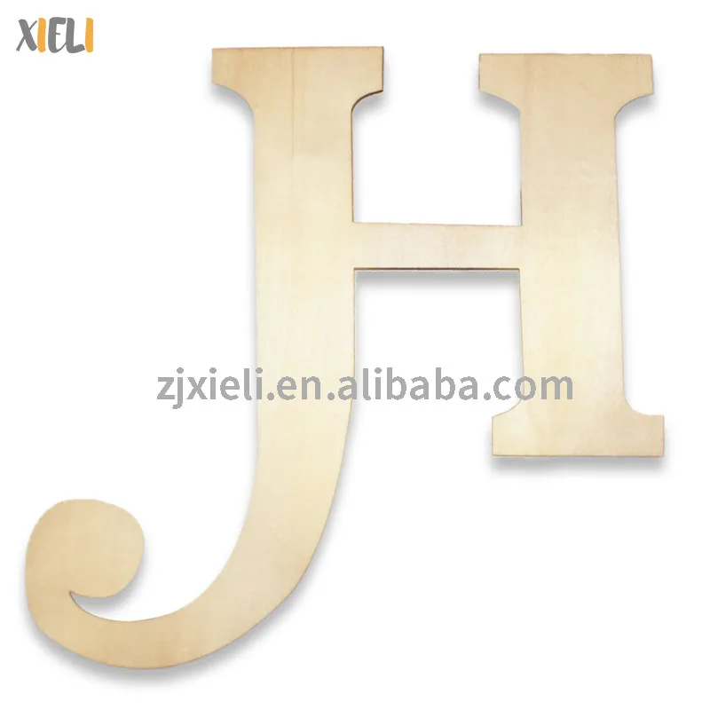 Xieli China Wholesale OEM ODM Diy Wood Crafts 26 English Wooden Alphabet Letters Wall Signs