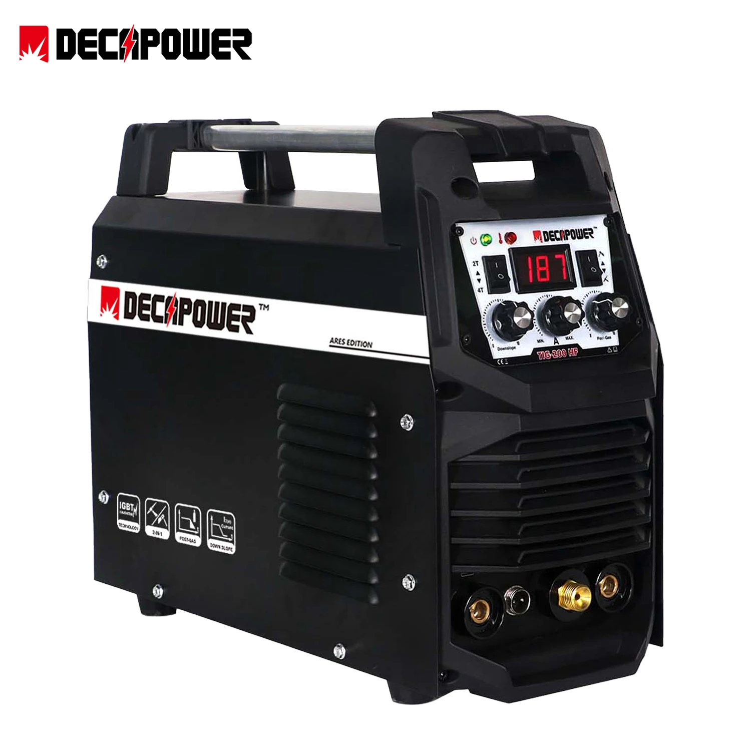 Decapower высокочастотный TIG ИНВЕРТОР СВАРОЧНЫЙ АППАРАТ 180 Ампер 220 В сварочные аппараты для нержавеющей
