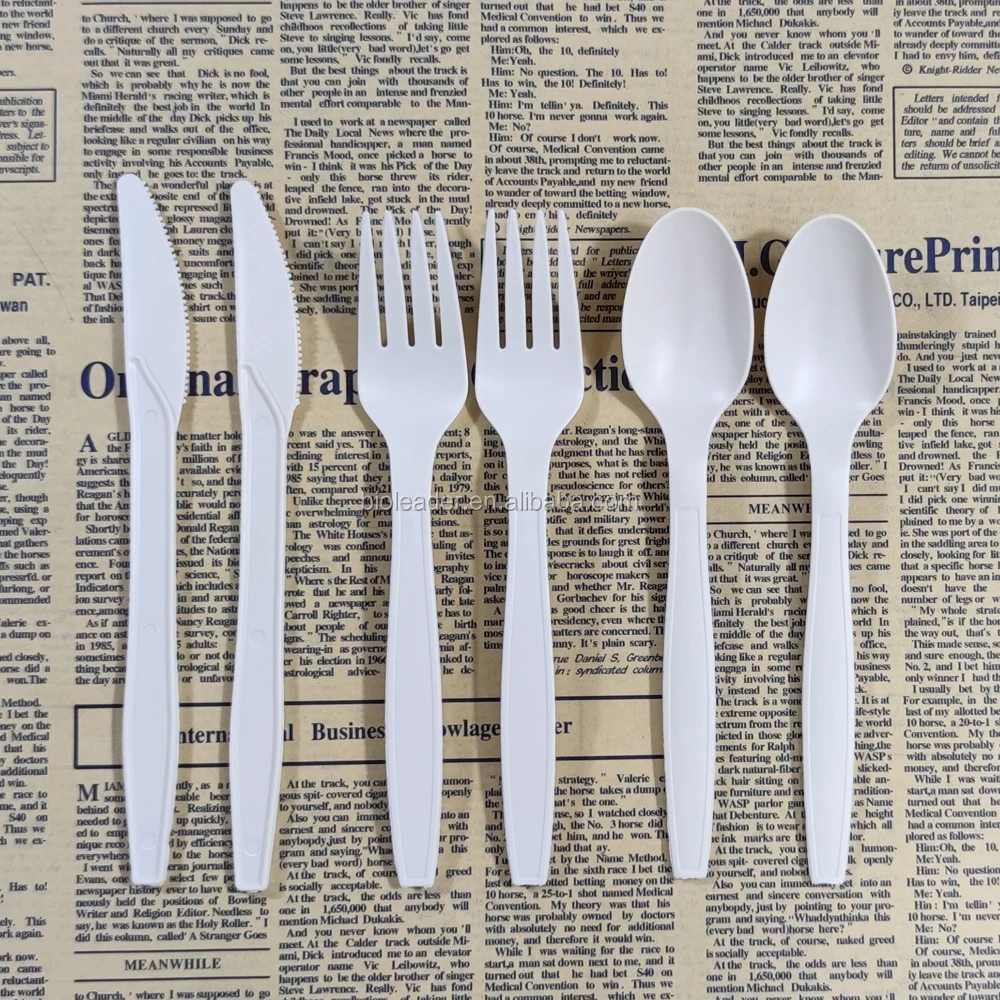 Eco friendly Biodegradable Disposable Cornstarch Plastic Spoon
