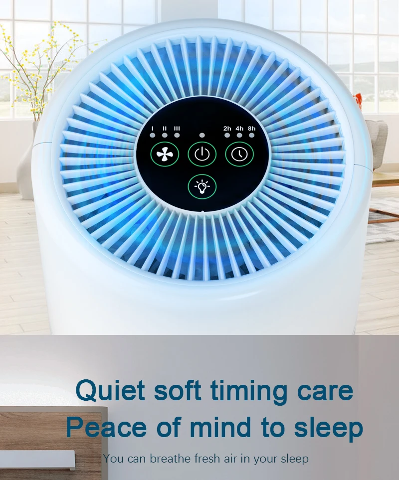 No light interference & Can be timed home style mini air purifier on sale