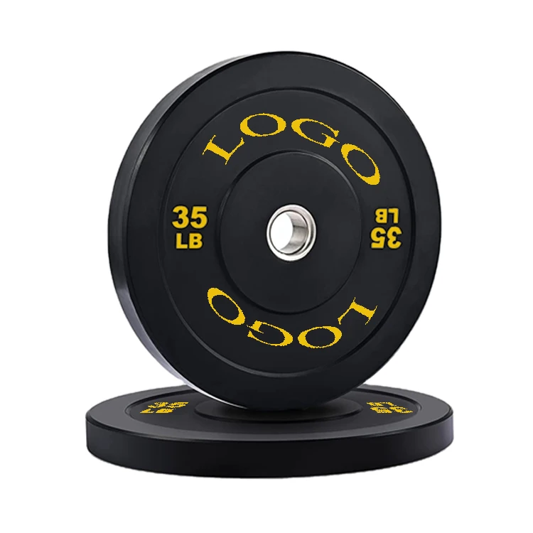 Nantong Factory Custom OB Anti Crack Barbell Solid Rubber Weight Competition Bumper Plate