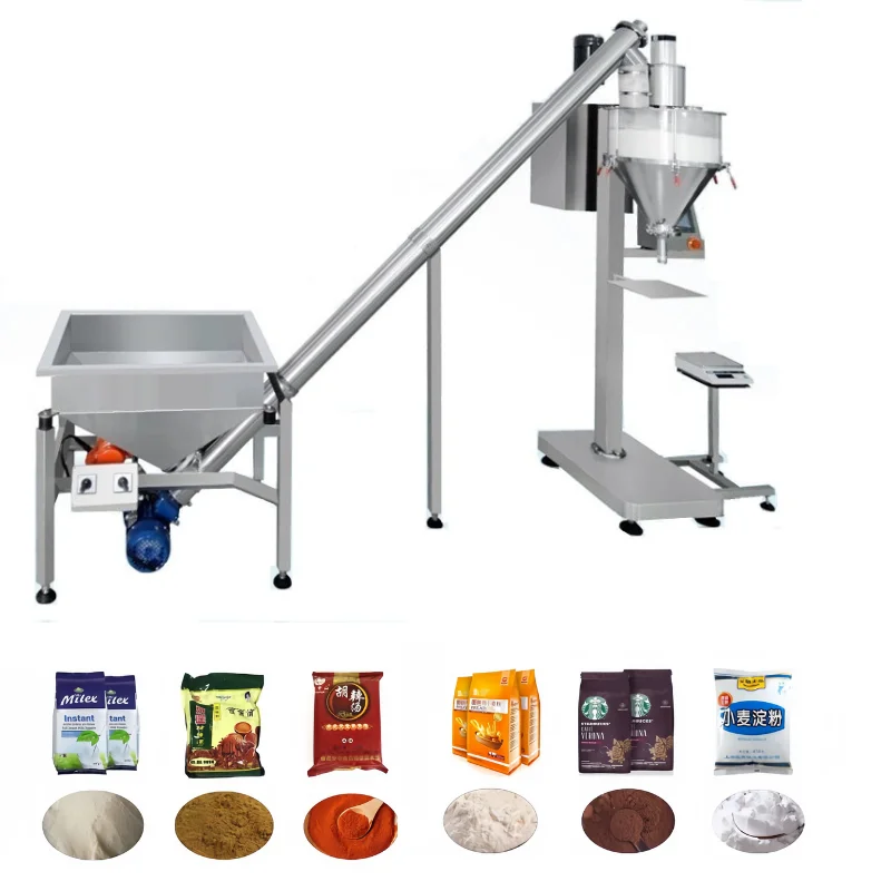 Factory Price Automatic Auger Filler Coffee Milk Powder Filling And Sealing Packing Production Line Powder Filling Machine