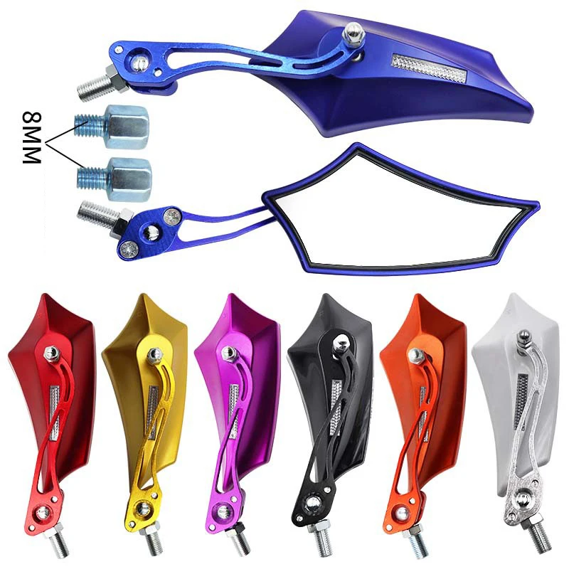 Universal Moto Mirrors Wholesale High Quality CNC Aluminum Motorcycle Rearview Rear View Side Mirror