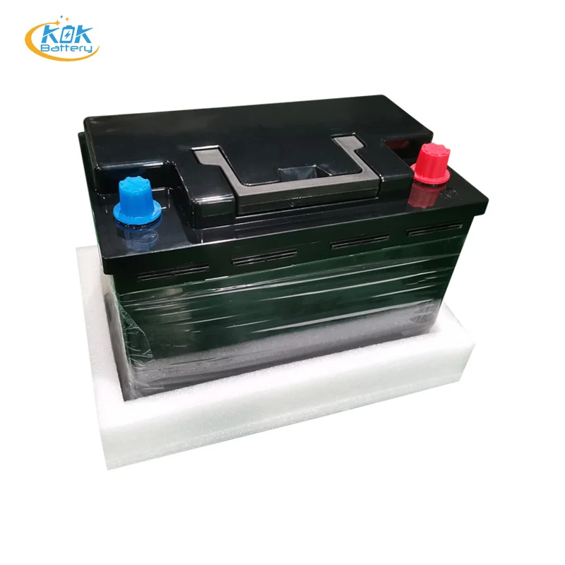 KOK Power  High Quality 12.8v 12V 20Ah 40Ah 60Ah 80Ah 100Ah LiFePo4 Car Engine Start Batteries