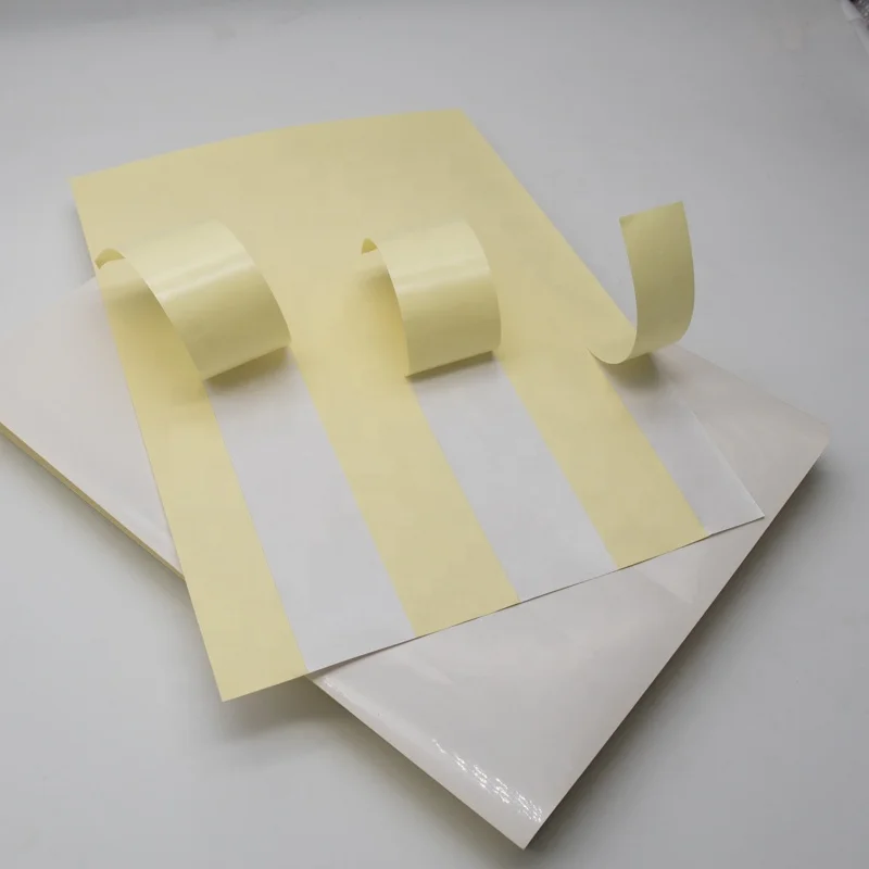 Factory Direct A4 Self Adhesive Clear Sticker Paper 75G Self Adhesive Sticker Cast Coated Paper Adhesive Sticker Paper