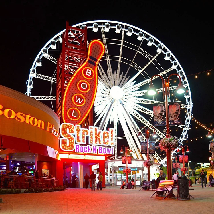 Amusement Park Customized Theme Romantic 42M Ferris Wheels For Sale