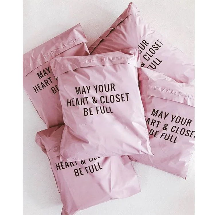 Custom Logo Compostable Postage Satchels Plastic Envelopes Shipping Courier Biodegradable Poly Mailer Mailing Bags For Clothing