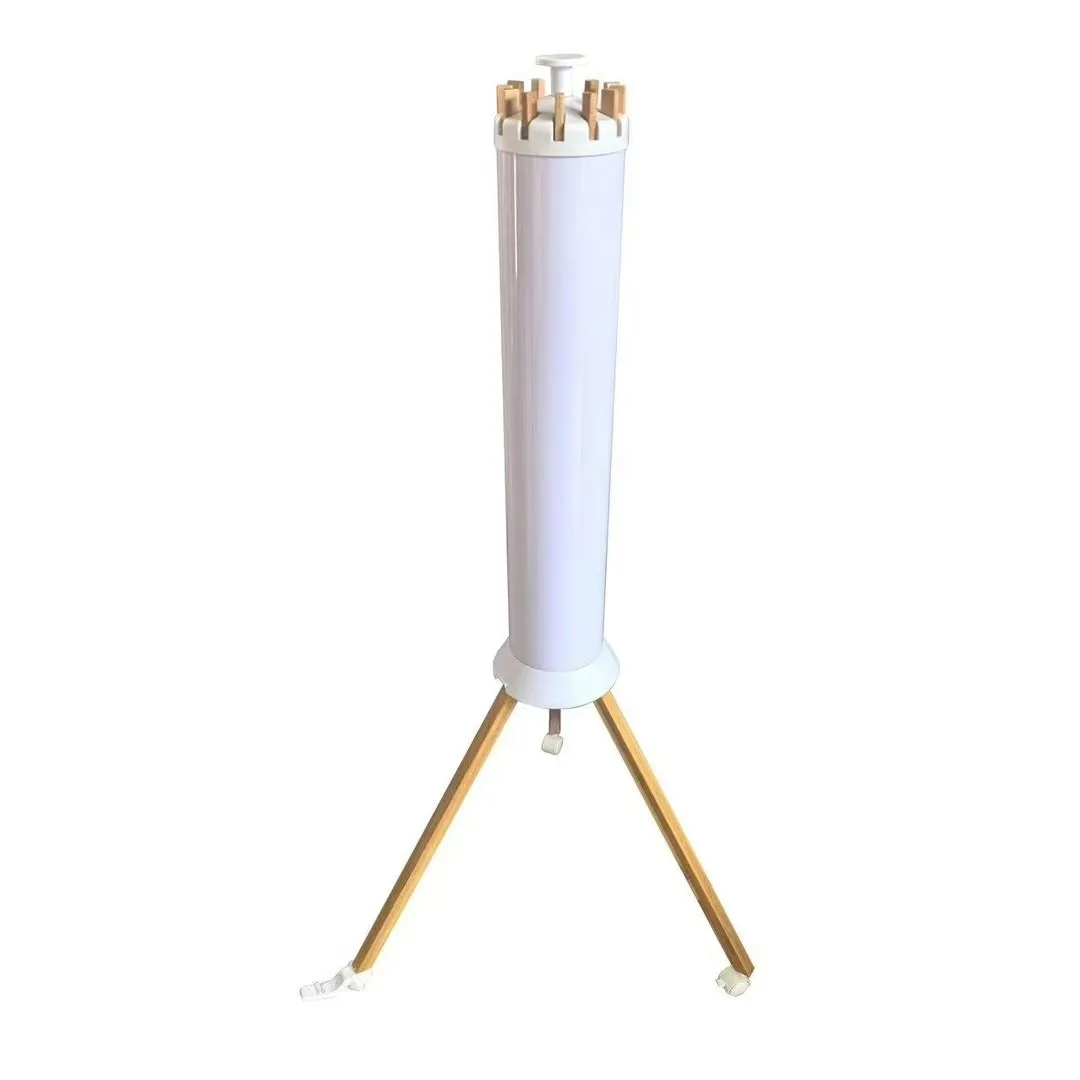 New Upgrade Tripod Drying Rack 12 Beech Wood  Rods with Wheels Indoor Outdoor