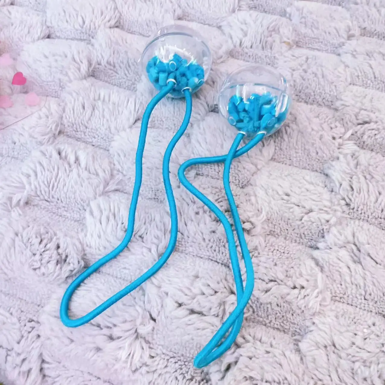 Mylulu Have more designs multicolor ponytail holders rubber elastics hair ties for women kids Kids Hair Beads And Bobbles