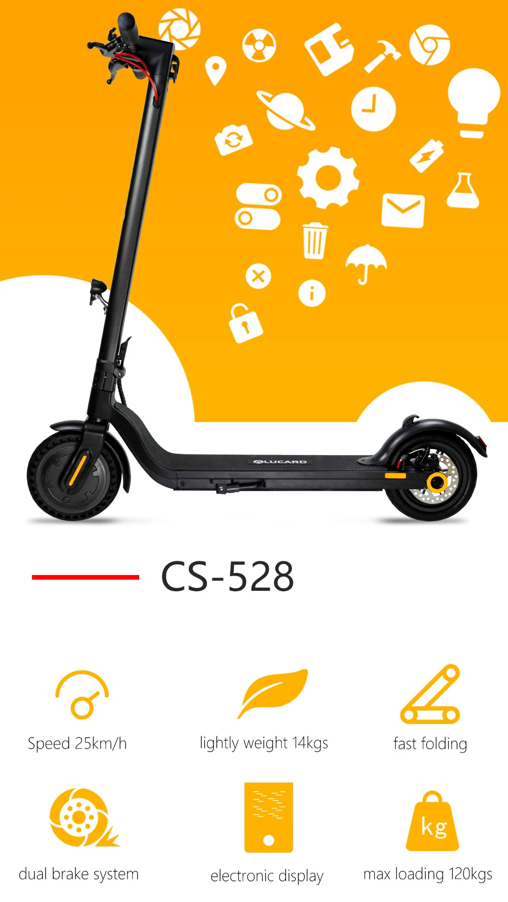 42В 1.5A Новый дешевый взрослый CS-528 внедорожный Электро Скутер Складной e ролик мобильность 7 5 Ah электро самокат с сиденьем