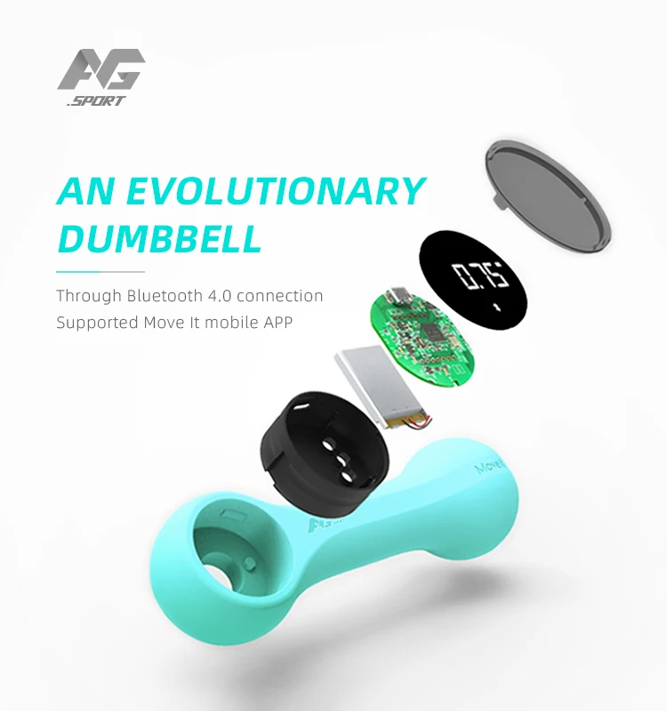 APP Motion Tracking Free Weights Fitness Dumbbells Lbs Cheap Sets for Sale Smart Dumbbell