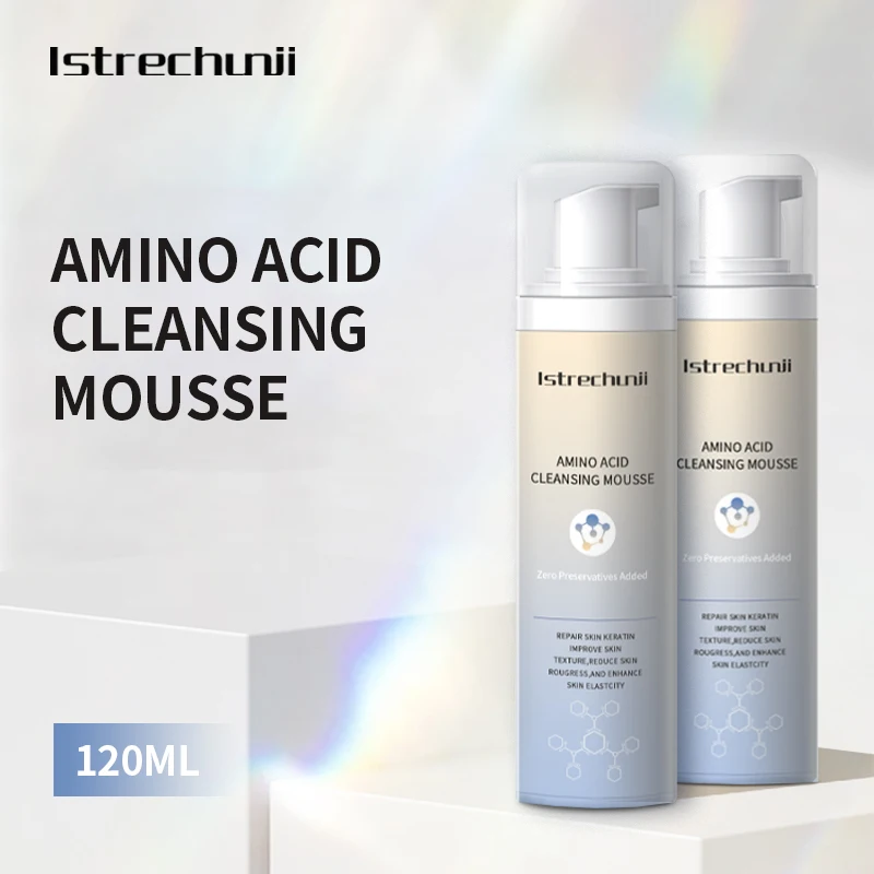 Own Brand New Organic Moisturizing Mousse Cleansing Milk Dense foam absorbs dirt and grime Amino Acid Cleansing Mousse