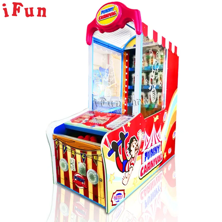 New Arrival Funny Carnival Hit Down The Clown Lottery Tickets Winning Redemption Arcade Game Machine Hot Sale In France