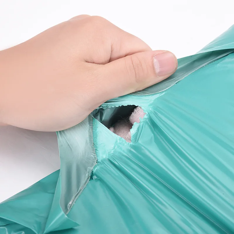 Wholesale custom printed express courier teal green bags shipping package envelope poly mailer