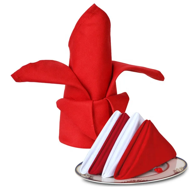 Wholesale Colored 100% Cotton Restaurant Table Cloth Wedding Napkins