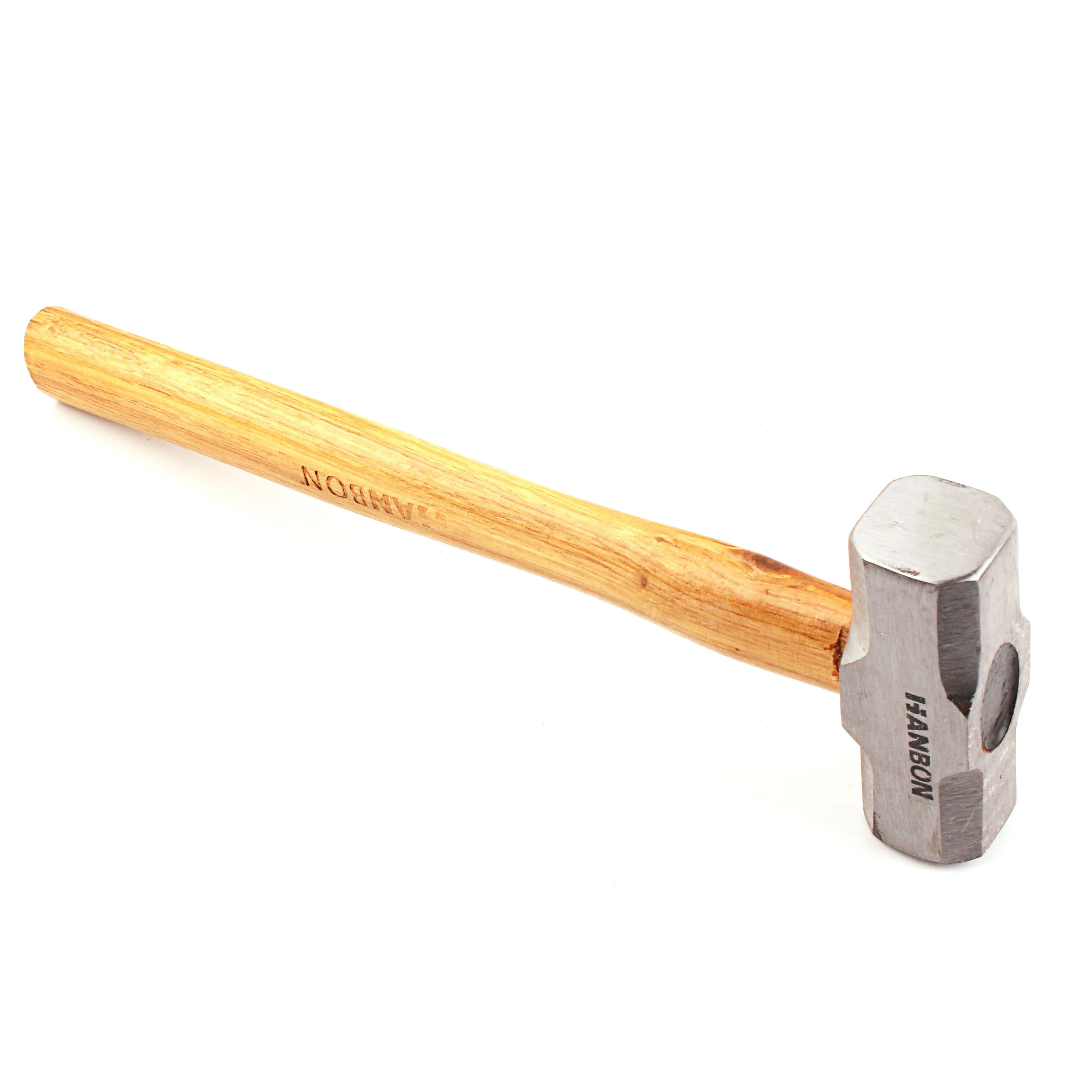Full polished sledge hammer with wooden handle blacksmith hammer