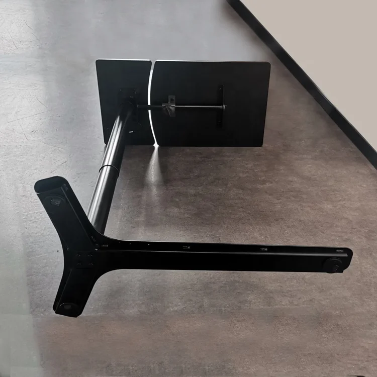 Ergonomic Folding Desktop overBed Sofa Side Desk Height Adjustable Pneumatic Lifting Hospital Sit Stand Desk with Wheels