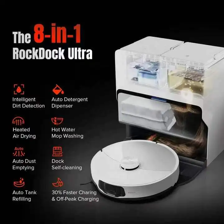 Roborock S8 MaxV Ultra Vacuum Cleaner Aspiradora Intelligent Electric Wireless Mopping Cleaning Robotic Sweeper Robot Vacuums
