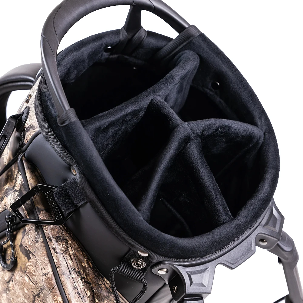 PRIMUS GOLF New Arrival 2024 superior quality pu leather camouflage lightweight golf stand bag 6 way