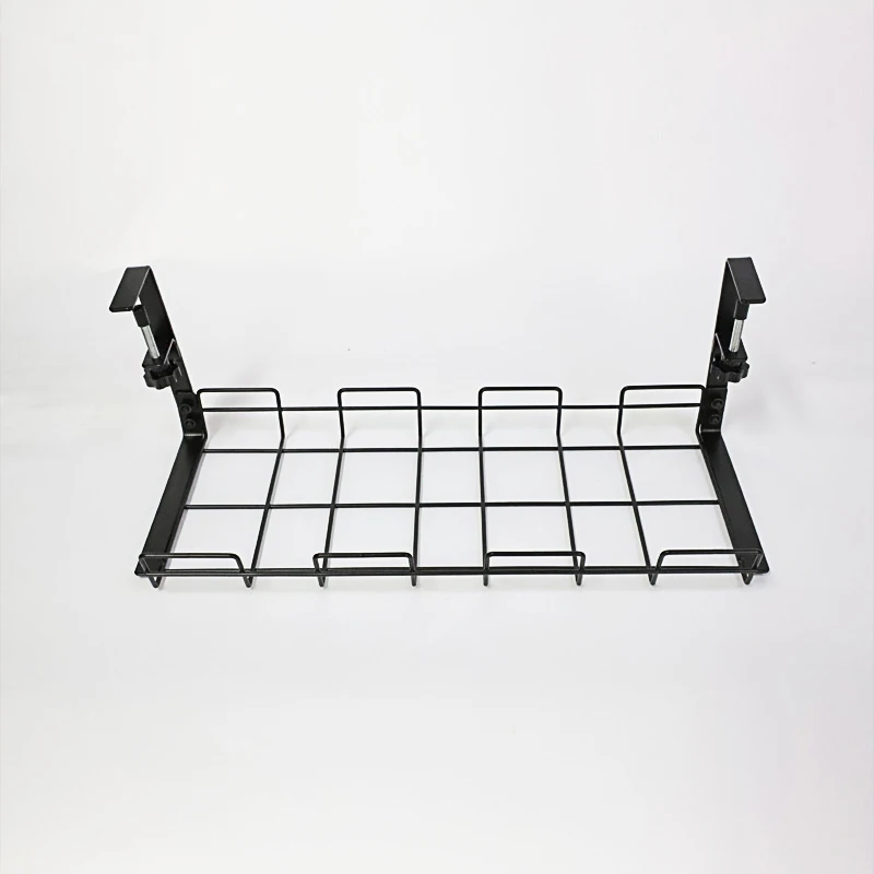 Wire Storage Rack No Drill Wire Mesh Trays Management Tray Storage Rack Metal Cable Organizer Home
