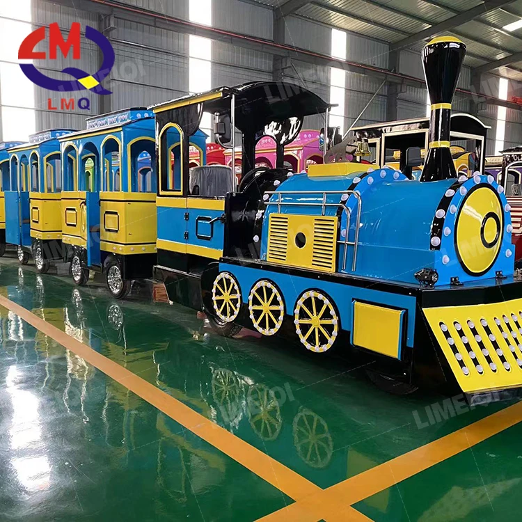 Amusement kids play electric shopping mall fun ride trackless train for sale