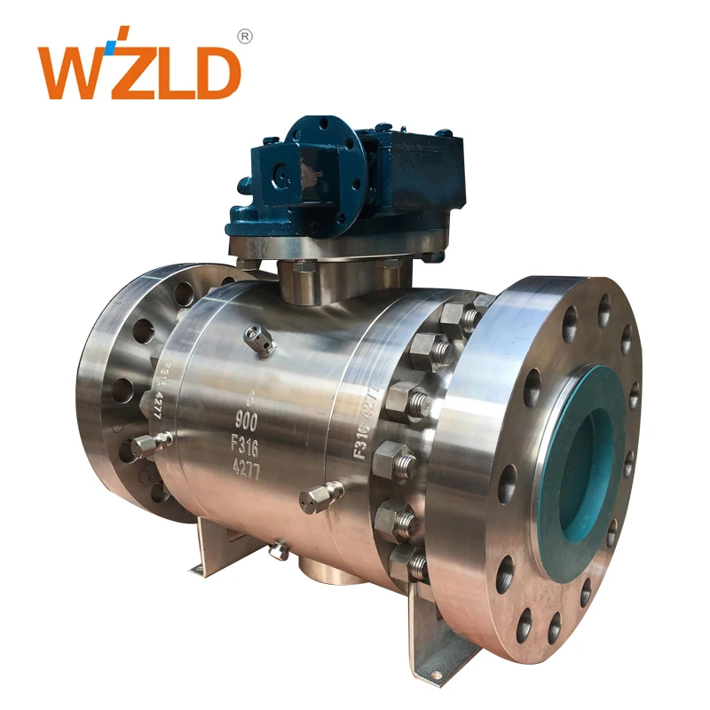 WZLD Manufacturer API6D Big Size 2PC Carbon Steel Resistant Ball Valve With Handles