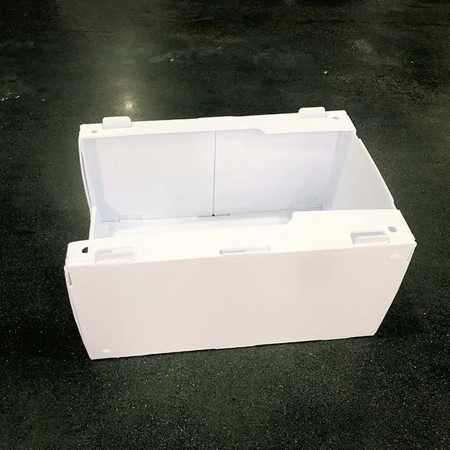 Factory Sales Customized Size Shape White Stackable Correx Packing Boxes Picking Bins