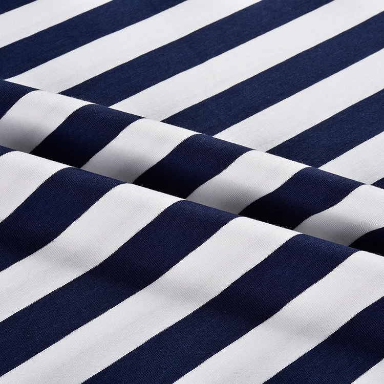 Cotton Spandex Knitted Rich Fabric Mens Shirt 47.5% Cotton 23.5% Viscose 24% Polyester 5% Spandex Elastane Fabric