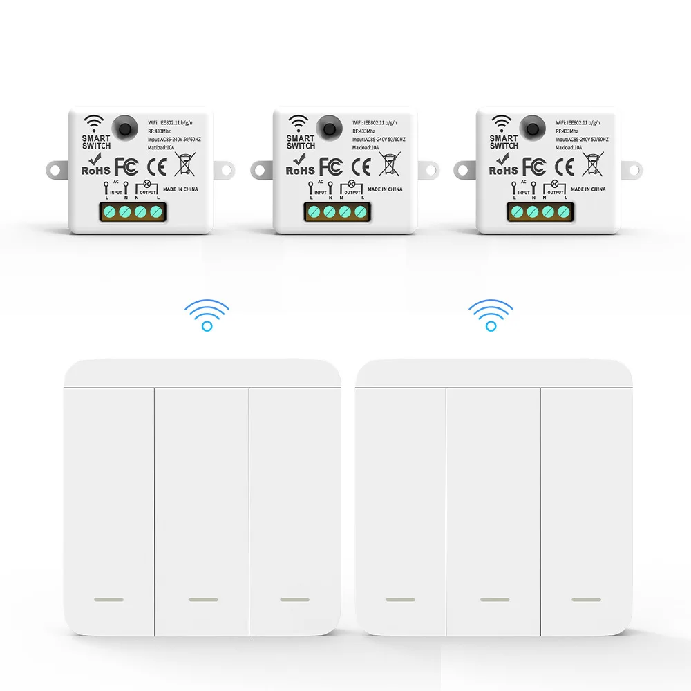 wholesale modern smart home switches wireless wall smart life best smart light switch 2 gang