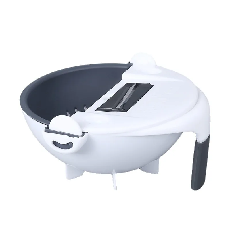 Household Kitchen Tools & Gadgets Fruit Potato Vegetable Cutter Slicer Shredder Chopper With Drain Basket