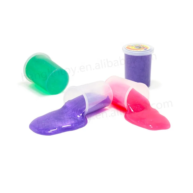 New arrival multi-colors stress relief jelly slime toy colorful Non-toxic blow bubble glitter galaxy charm slime making kit