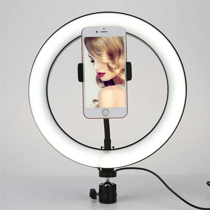 UEGOGO R10 10INCH Usb Beauty Video Studio Photo Circle Lamp Dimmable Selfie Led Ring Light For Phone and Camera