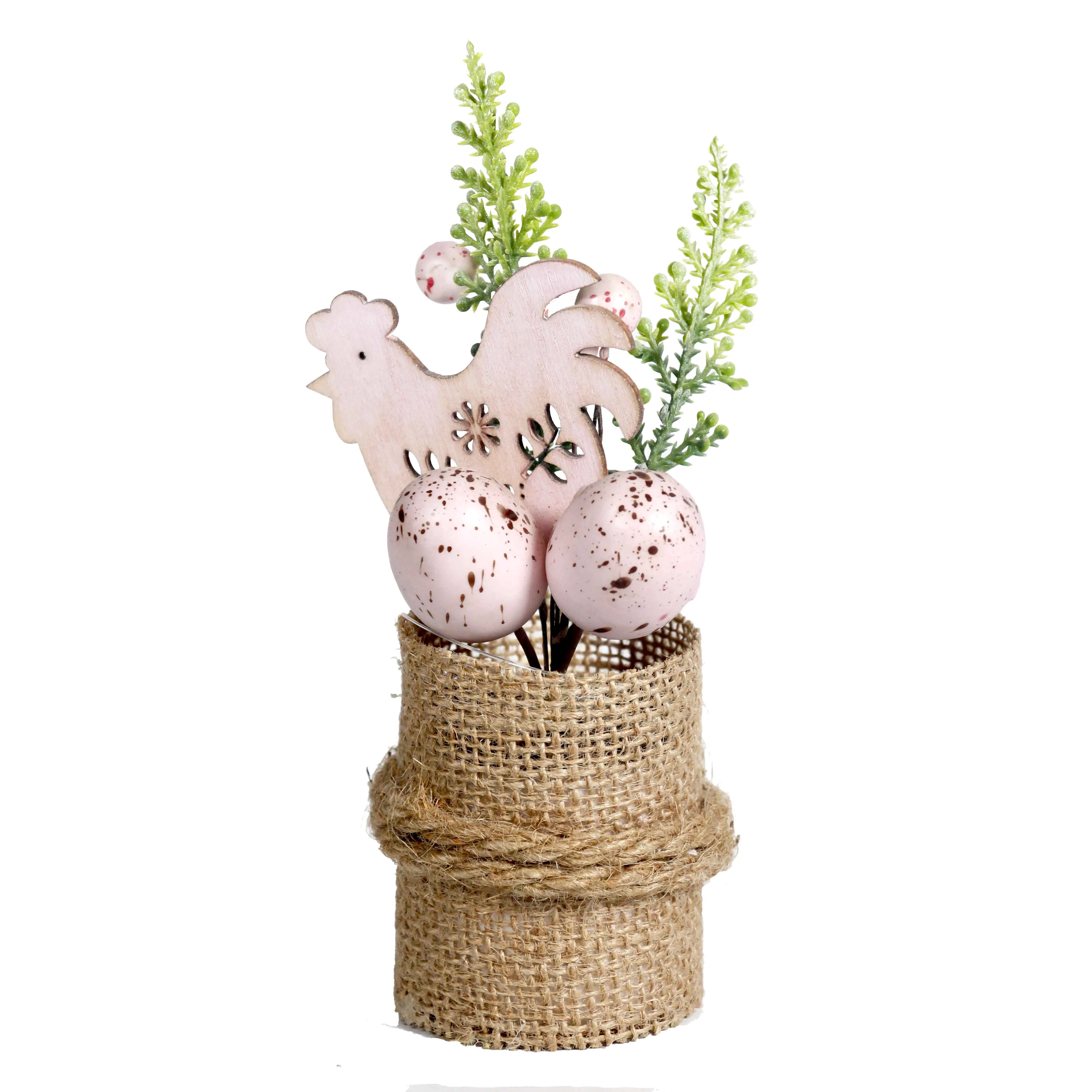 Wholesale Easter Eggs Handmade Floral Pot Holiday Decoration Hot Selling Hand Painted Easter Egg