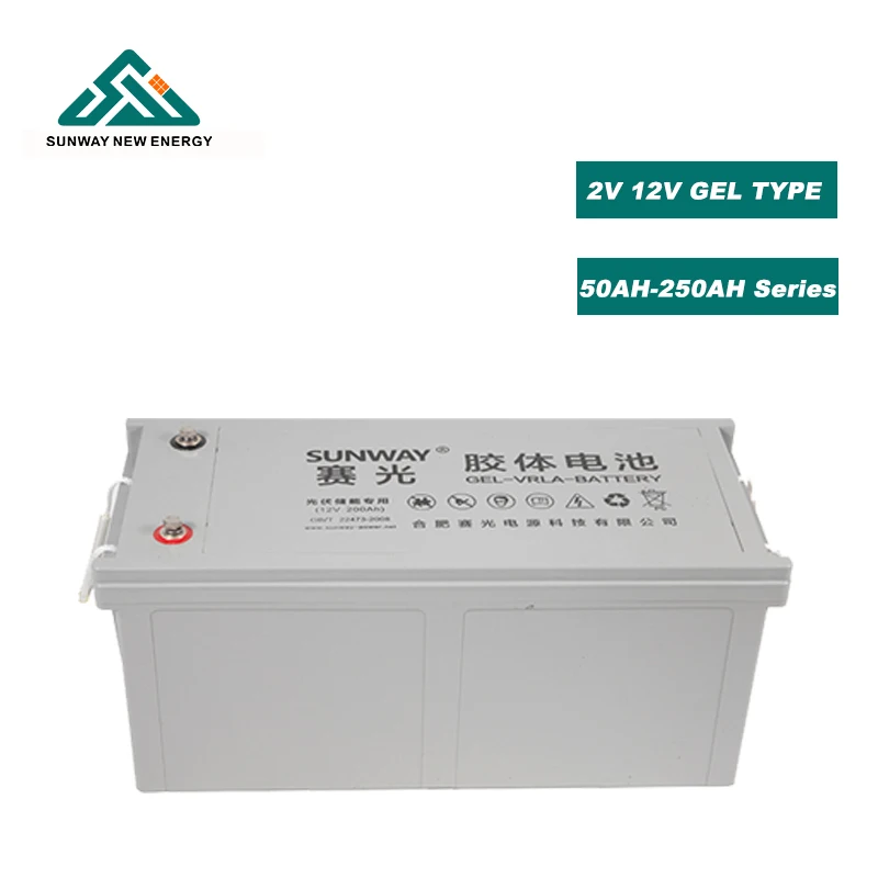 Custom low price 150ah 200ah 250ah 12V solar gel battery lead-acid battery