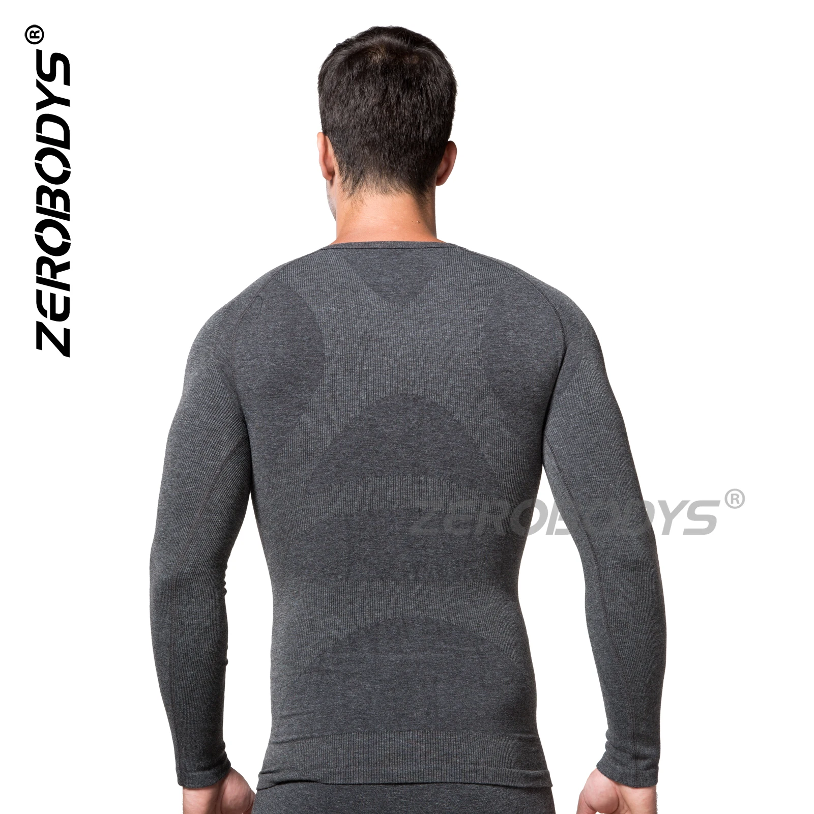 MeiSu T067 Thermal Underwear Seamless HEATMAX Compression Super Body Trainer Corsets Tight Long-Sleeves Heat Underwear for Man