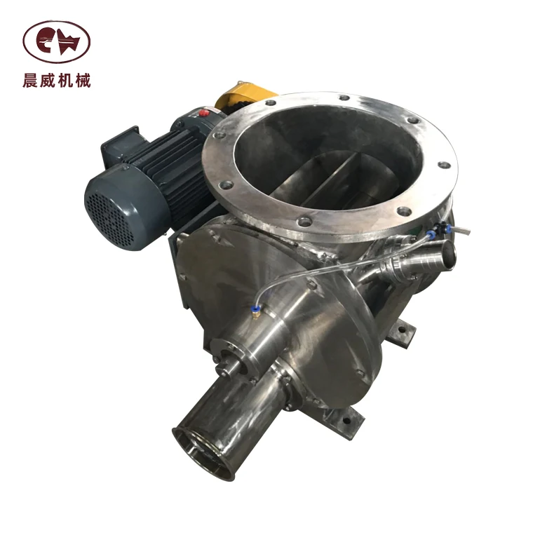 Positive pressure DN250 rotary airlock valve used in pneumatic system