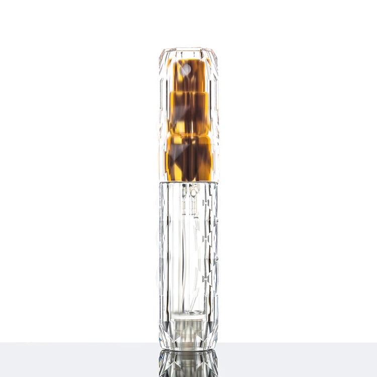 Bottom Filling Empty Slim Perfume Sample Glass Vials Pump Perfume Tester Vials Sprayer Bottle Screen Printing Logo