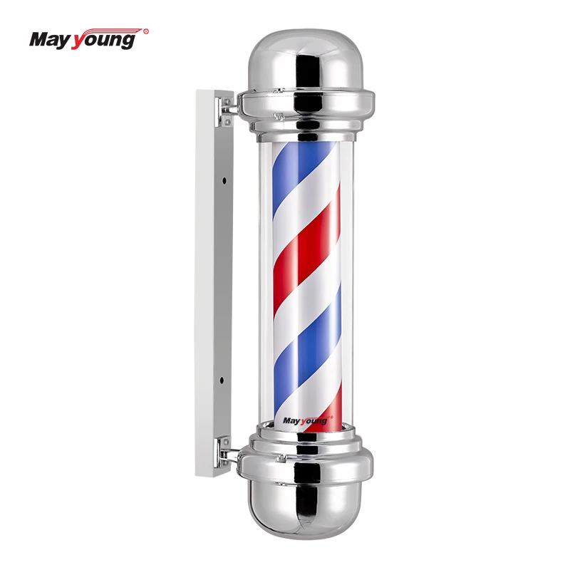 M315 Black barber pole Hair Salon Sign Barber Shop lights