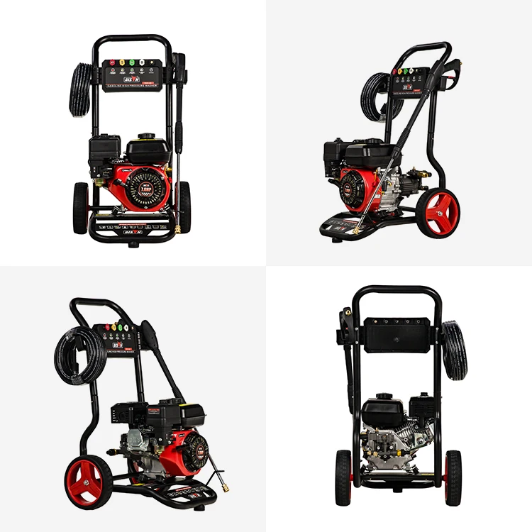 New Custom Multi Function 180Bar 2900Psi 7Hp Petrol High Pressure Cleaners Pumps Washer Gun Machine Kit