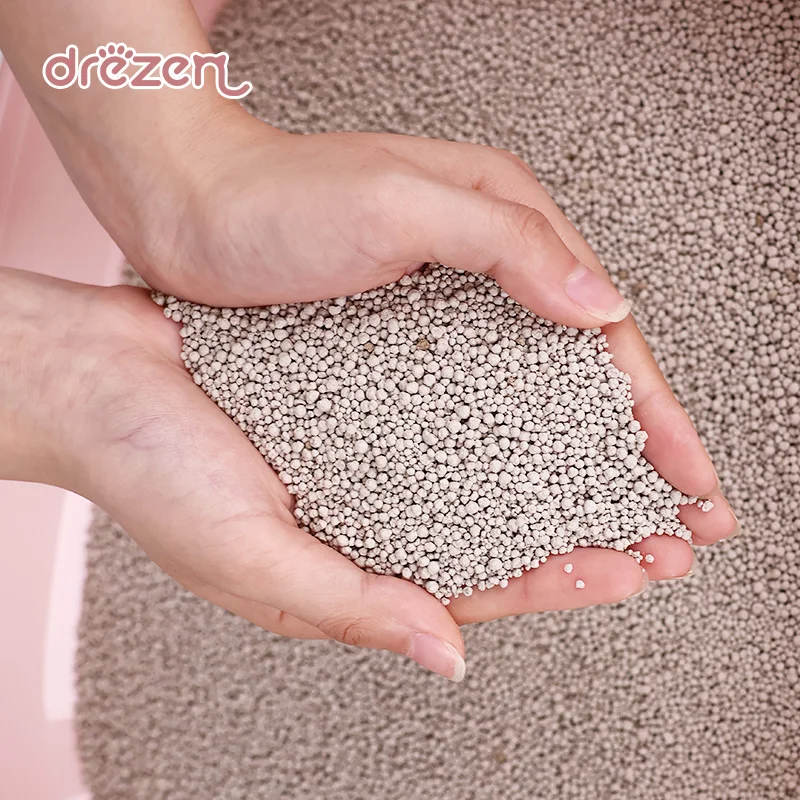 Bentonite Plus Activated Carbon Cat Litter Natural Lavender Fragrance Sand with Clumping Effect Ball Pattern Zeolite Material