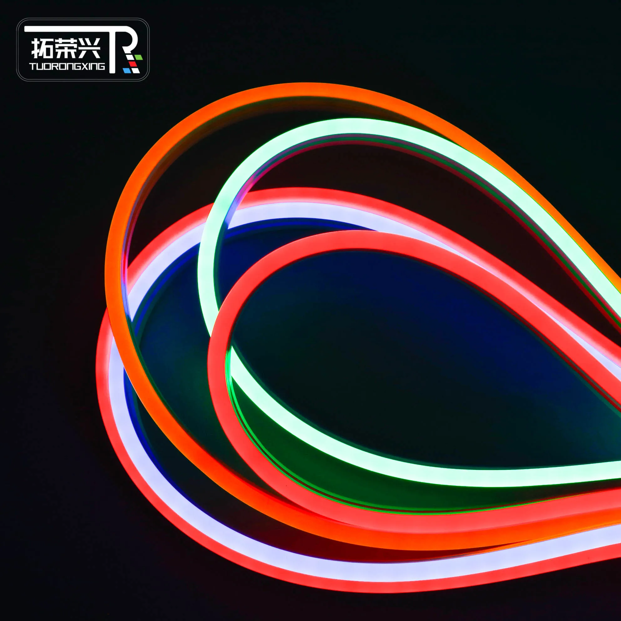 Custom 6*13mm Flexible Silicone 12V SMD2835 Single Color IP67 Waterproof Neon Flex Led Strip Rope Light Roll For Garden Building