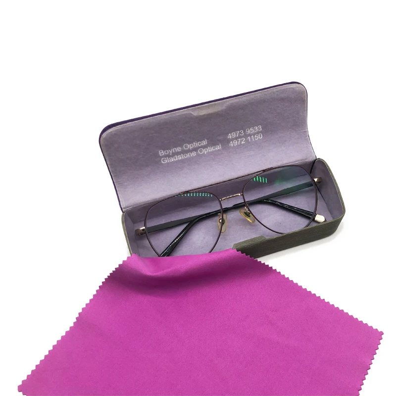 Sunglasses Case Eye Glasses Case Custom Logo Storage Case Lens Cloth for Eyeglasses Sunglasses