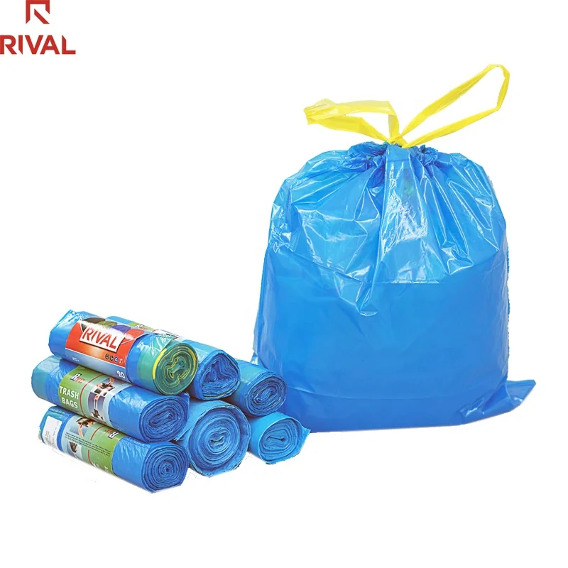 Heavy duty top quality 120 liter biodegradable disposable garbage trash refuse rubbish bags bin liners for wholesale