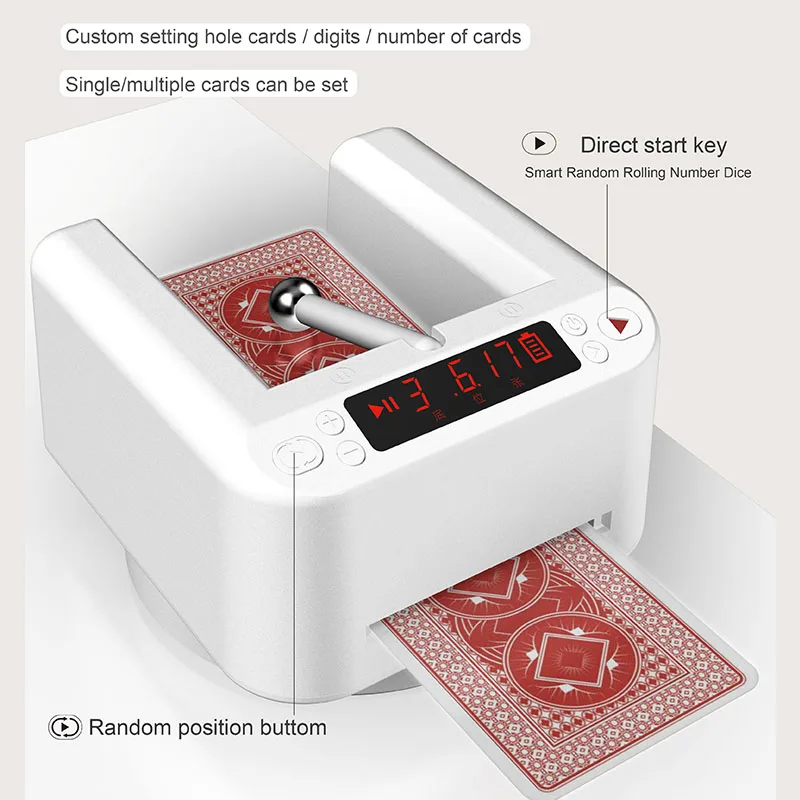 Automatic Card Dealer 360 Rotating Universal Automatic Card Dealer Machine Tool for Home Casino Poker Licensing Machine