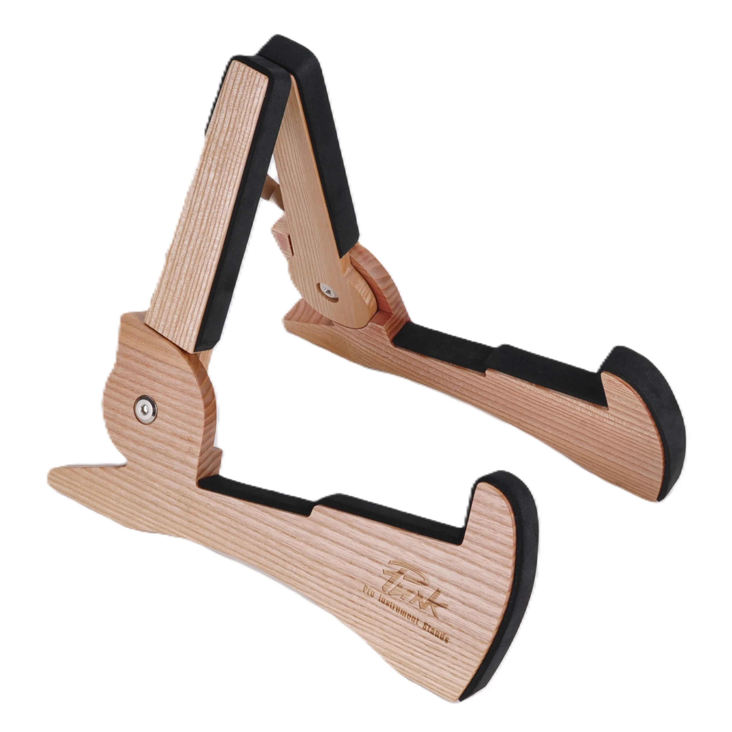 A Hardwood Guitar Stand Folding Guitar Floor Rack for Home Studio Stage