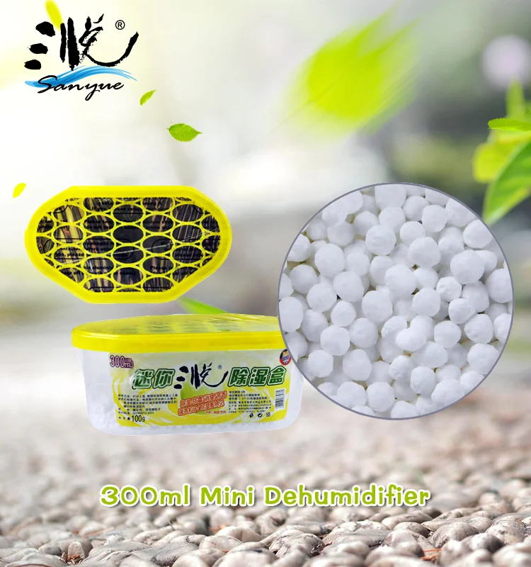 Household Products 300ml calcium chloride moisture absorber Mini Dehumidifier