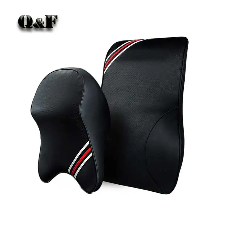 Luxury Comfort Adjustable Memory Foam Neck Rest Waist Car Head Lumbar Pillow Support Headrest Back Lumbodorsal